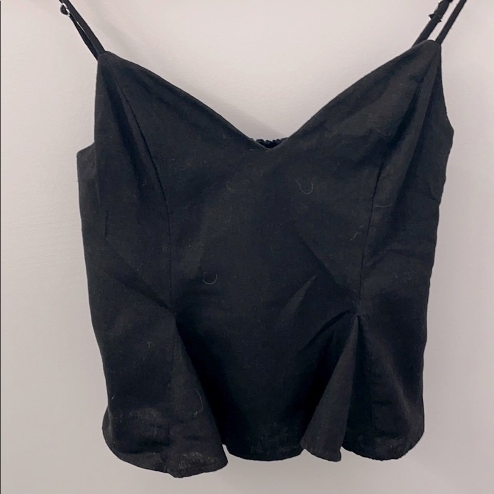 Ultimate linen crop cami